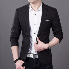 Load image into Gallery viewer, 2019 New Korean Men Blazer Casual Slim Fit Office Suit Autumn Winter Jacket Coat Formal Masculina Blazer Men's Business Blazers
