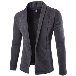 2019 Autumn  Newest Men's Casual Slim Fit No Button Suit Blazer Business Work Coat Jacket Outwear Size M-2XL