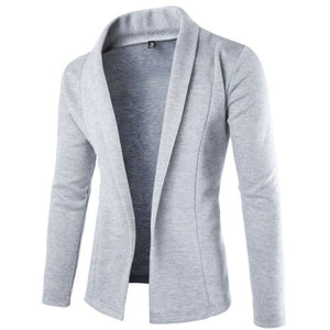2019 Autumn  Newest Men's Casual Slim Fit No Button Suit Blazer Business Work Coat Jacket Outwear Size M-2XL